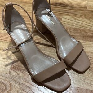 Birdy Grey Tan Block Heel Sandals